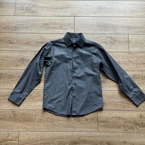 Chaps Charcoal Gray Boy’s Button Down Shirt Size 10 - 12 Medium